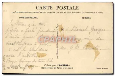 Lijninfanterie — Kampuniform — Mauri Taussaint 1938 — Achterkant