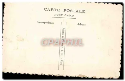 British, American, and French flags — embroidery — publisher E.R. Paris — Back