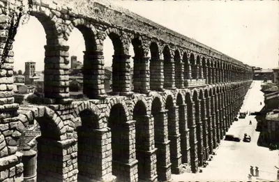 Ségovia — Aqueduto — Carta postal da empresa DOMINGUEZ