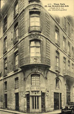 52, rue Saint-André-des-Arts — Ângulo da rue des Grands-Augustins — Editor não identificado, n° de série 6.10
