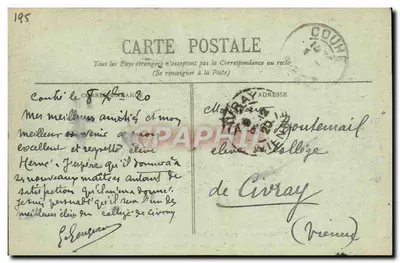 PARIS - Les Tuileries - 4 Juillet 1920 — 20.000 enfants orphelins de la guerre, de Paris et des Faubourgs, acclament les États-Unis — éditeur : Paris, n° 195 — Rückseite