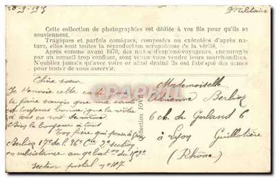 독일 포로 대열 — 1914년 전쟁 — 발행사 조브, 번호 9 — 뒷면