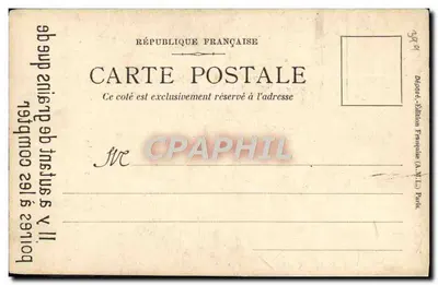 Garrafa de Ouro — Tesouros e Grãos de Trigo (Canção) — Edição Francesa (A.M.L.) Paris — Verso