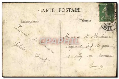 Beauvais - As Torres do Palácio de Justiça — V.G.F. n°14 — Verso