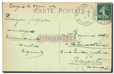 Légendes de Saint-Saulge — L'Étang de Ranceau — Imp. H. Wayer, Rémery — Verso