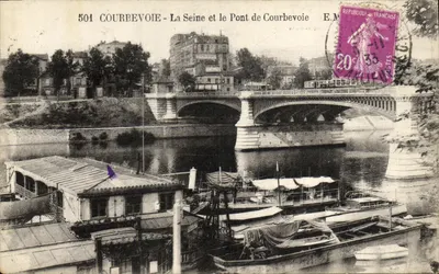 Courbevoie - A Sena e o Ponte de Courbevoie — E.M. editor, n° 501