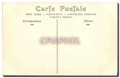 Typ Moulière — kobieta przy brzegu morza z koszykiem — ND Pbot, nr 34 — Rewers
