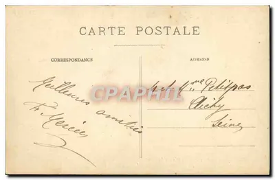 Plaisirs Champêtres — cena de campo com vaca e homem dormindo — editor não visível, n° de série 22 — Verso