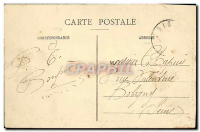 Sousize do Morvan — Agência gratuita de informações — G. Foray, Editor, Saullin — Verso