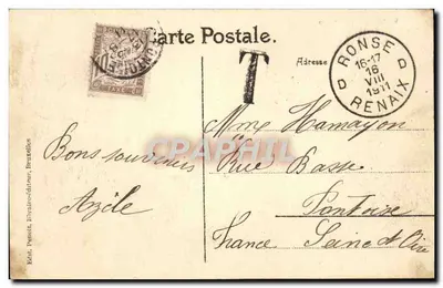 Bruxelas. A Bolsa — Editor Pernot, Bruxelas, n° 734 — Verso