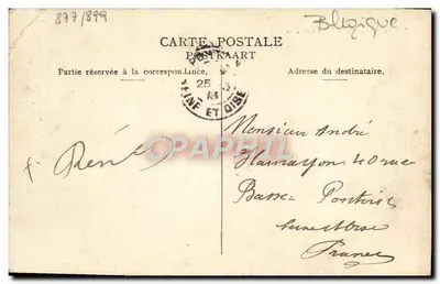 Liège — Plac św. Lamberta — Edit. de la Librairie Bellens — Rewers