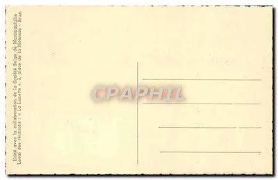 Gand — Monumento Édouard Anseele — Editado pela Sociedade Maximaphille — Verso