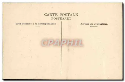 Bilhete postal antigo Audenarde Grand Place e Hotel de Ville — Verso