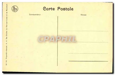 Stara pocztówka Grotta Han Most sali broni — Rewers