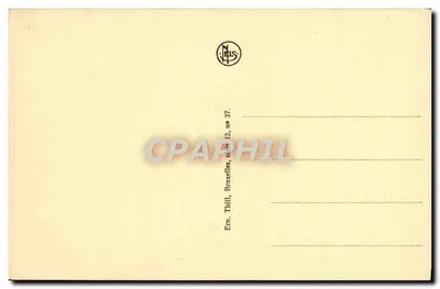 Brukselka - Plac Bourg z widokiem na Belfria — wydawca Neils, nr 27 — Rewers