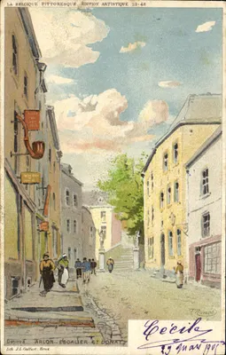 Arlon - Escadaria de São Donato — Lithographie J.L. Goffart, Bruxelas — Édition Artistique 23-48