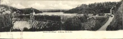 A Barragem da Sileppe — Vista frontal — Lembrança da Sileppe