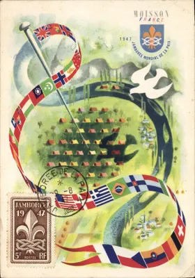 CARTE MAXIMUM Jamboree 1947 Scout