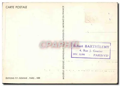 CARTE MAXIMUM Jamboree 1947 Scout — Verso