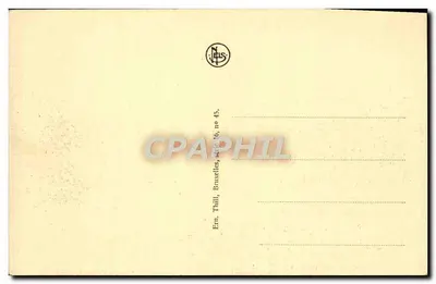 Namur — Castelo de Namur (Cidadela) — Editor Thill, série 16, n° 45 — Verso