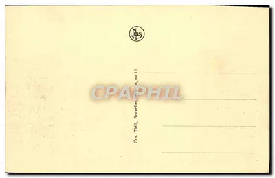 Namur — Vista generale della Cittadella — Editore Thill, serie 16, n° 12 — Verso