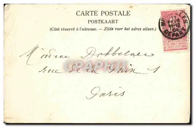 Eecloo — Estátua; R. L. Ledeganch — Verso
