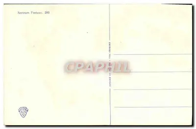 Kobieta siedząca na kanapie — Cupidon piszący pod dywanem — wydawca Secteurs Postaux, nr 205 — Rewers