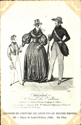 Modas de Paris — História do Vestuário (de Luís XVI ao Segundo Império) — ND Fot. n°208