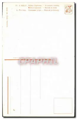 Rano w jesieni — A. Rigolot — Salon Szkoły Francuskiej — Rewers