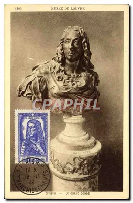 Busto de Le Grand Condé — Museu do Louvre — editor Braun & Cie, Paris
