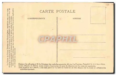 Santa Teresinha da Criança Jesus — estátua esculpida por Aug. Maillard — propriedade dos Orfãos de Auteuil — Verso