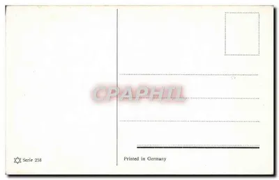 Krowa obok młyna wiatrowego — Holenderski pejzaż — J. Quilès — Rewers
