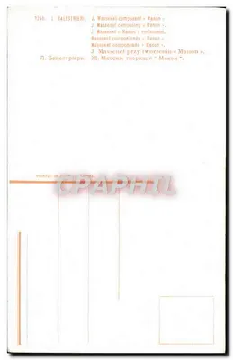 J. Massenet composto « Manon » — L. Balestriéri — n° 1246 — Verso