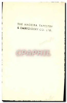 Młoda kobieta i mężczyzna w lesie — rytuał — The Madeira Tapestry & Embroidery Co. Ltd. — Rewers