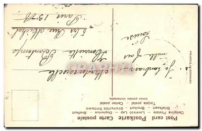 Balón de aire caliente y palomas — París — editor SER.638 — Reverso