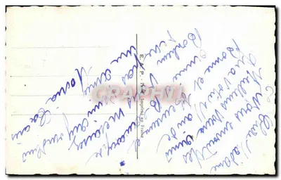 बर्फीला गांव — शुभकामना कार्ड — निर्माता अज्ञात — पीछे