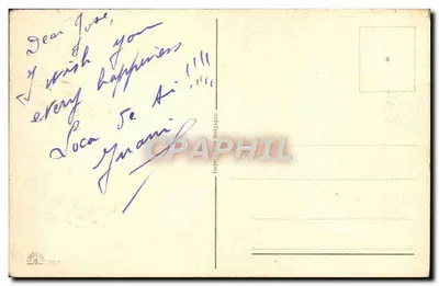 Buquê de tulipas — Aniversário — Impressão na Bélgica — Verso