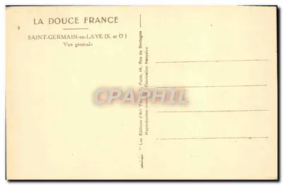 Saint-Germain-en-Laye — Widok ogólny — Les Éditions d'Art Yvon, Paris — Rewers