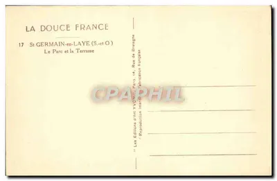 St-Germain-en-Laye — Park i Taras — Wydawnictwo Art YVON — Rewers