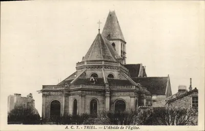 Triel - A Abside da Igreja — A.C. 7 — Abelle-Cartes - Paris