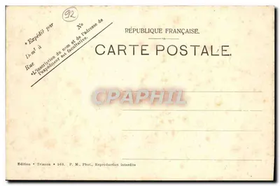 Panorama Dolnego Meudonu, Funicularu, Sèvres, St. Cloud i Mont-Valérien — Wydawnictwo Trianon nr 568 — Rewers