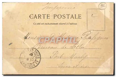 Meudon — Stazione del Bas Meudon — editore non identificato, n. di serie 3 — Verso