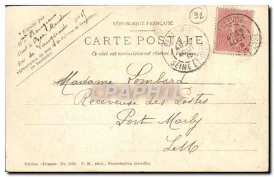 Meudon - Villa Molière — A Mesa de Molière no Berço do Jardim — Verso