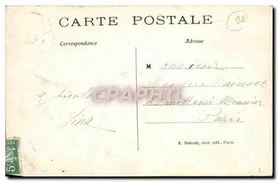 Bois de Meudon-Clamart — Lago di Villebon — E. Maleult, fot. edit. Parigi, n° 842 — Verso