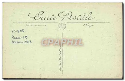 Paryż — Oratorium Louvre — wydawca Levy Fils et Cie, Paryż — Rewers