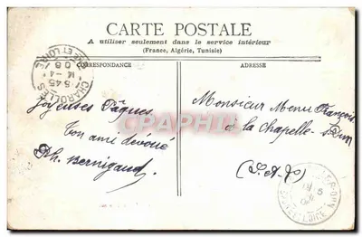 Chameau et Dromadaire (Sahara) — scène de promenade à dos de chameau avec deux jeunes femmes, éditeur CHARLOTTE, n° 545 — Verso