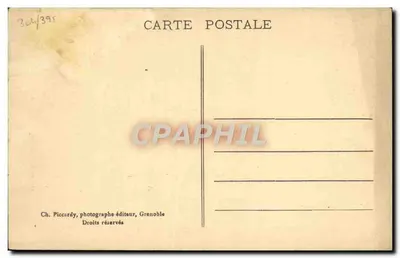 Stara pocztówka Muzeum w Grenoble Portret konnetabla Lesdiguieres — Rewers
