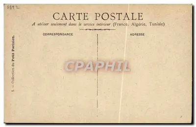 Banquete de Alcaldes — 22 Septiembre 1900 — Editor Petit Parisien, n° 0892 — Reverso