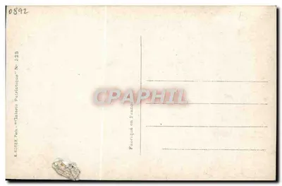 Conferência dos Ministros das Finanças da Triple Entente — M.M. Bark. Ribot. Lloyd George — H. Manuel, Paris, n° 325 — Verso