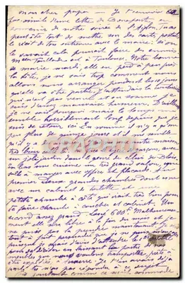 Carta postal manuscrita — texto em italiano e francês — sem editor ou número de série visíveis — Verso